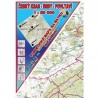 ČESKÝ KRAS, BRDY, POVLTAVÍ (MAPA NA ŠÁTKU)