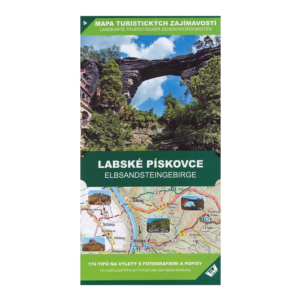 turistické vizitky mapa MAPA TURISTICKÝCH ZAJÍMAVOSTÍ LABSKÉ PÍSKOVCE turistické vizitky mapa