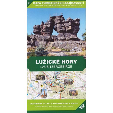 6 LUŽICKÉ HORY - MAPA TURISTICKÝCH ZAJÍMAVOSTÍ