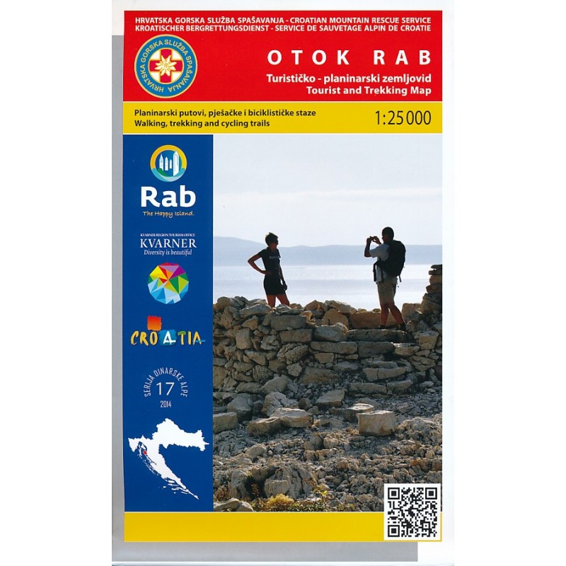 Otok Rab Map TURISTICKÁ MAPA OTOK RAB / OSTROV RAB