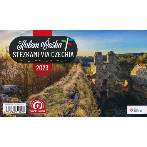 KOLEM ČESKA STEZKAMI VIA CZECHIA 2023 - STOLNÍ KALENDÁŘ