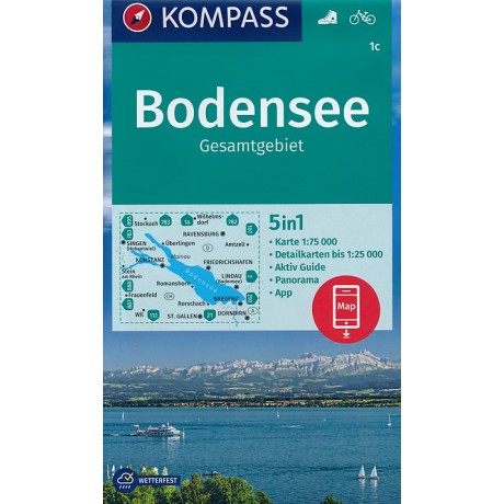 1 c BODENSEE GESAMTGEBIET / BODAMSKÉ JEZERO CELKOVÁ PLOCHA