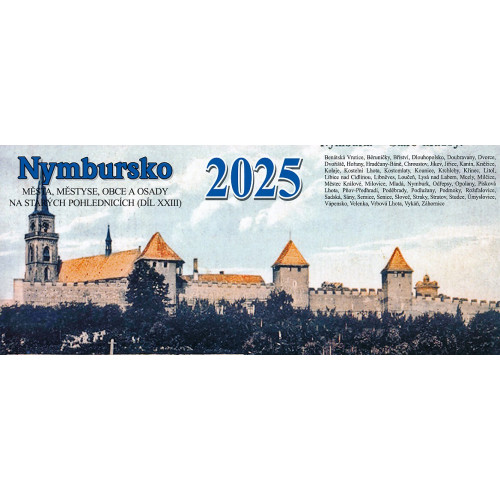 NYMBURSKO 2025 - STOLNÍ KALENDÁŘ