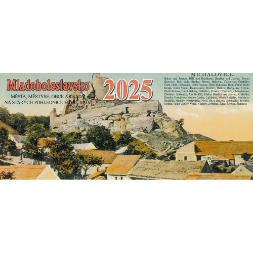 MLADOBOLESLAVSKO 2025 - STOLNÍ KALENDÁŘ