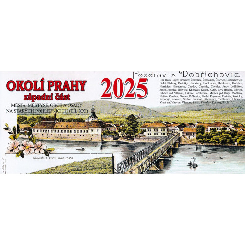 OKOLÍ PRAHY - ZÁPADNÍ ČÁST 2025 - STOLNÍ KALENDÁŘ