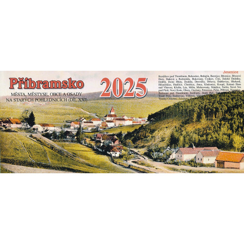 PŘÍBRAMSKO 2025 - STOLNÍ KALENDÁŘ