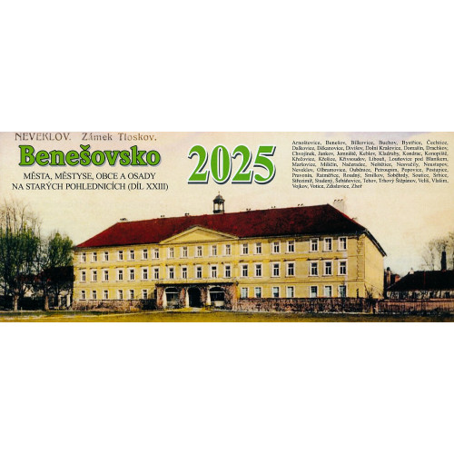 BENEŠOVSKO 2025 - STOLNÍ KALENDÁŘ