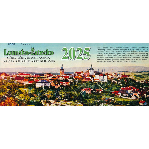 LOUNSKO-ŽATECKO 2025 - STOLNÍ KALENDÁŘ