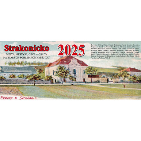 STRAKONICKO 2025 - STOLNÍ KALENDÁŘ