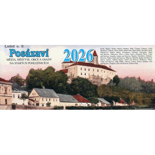 POSÁZAVÍ 2026 - STOLNÍ KALENDÁŘ