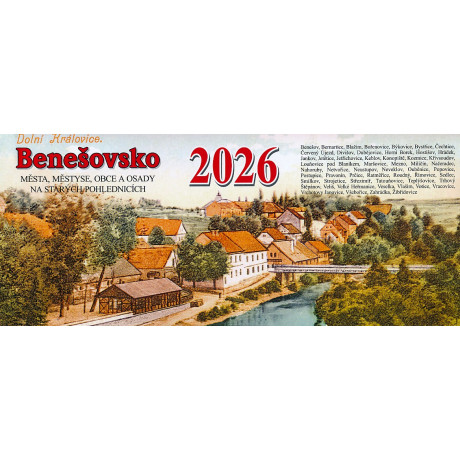 BENEŠOVSKO 2026 - STOLNÍ KALENDÁŘ