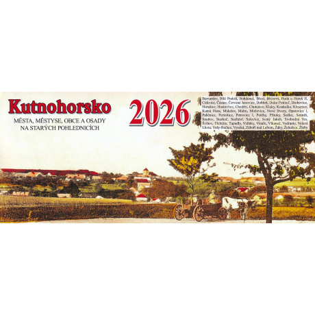 KUTNOHORSKO 2026 - STOLNÍ KALENDÁŘ