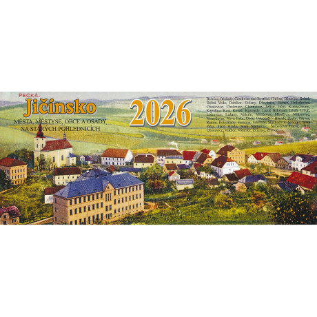 JIČÍNSKO 2026 - STOLNÍ KALENDÁŘ