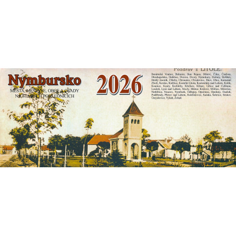 NYMBURSKO 2026 - STOLNÍ KALENDÁŘ