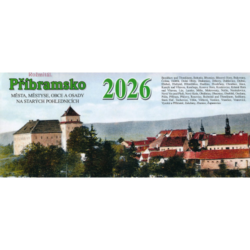 PŘÍBRAMSKO 2026 - STOLNÍ KALENDÁŘ