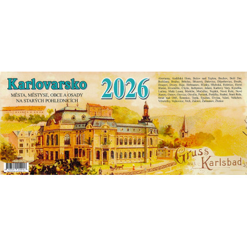 KARLOVARSKO 2026 - STOLNÍ KALENDÁŘ