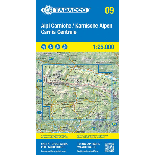 09 ALPI CARNICHE, CARNIA CENTRALE / KARNISCHE ALPEN / KARNSKÉ ALPY