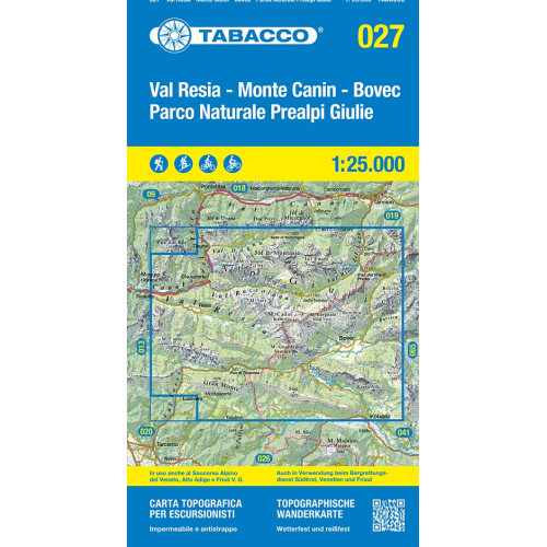 027 VAL RESIA, MONTE CANIN, BOVEC, PARCO NATURALE PREALPI GIULIE