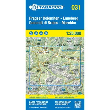 031 PRAGSER DOLOMITEN, ENNEBERG / DOLOMITI DI BRAIES, MAREBBE
