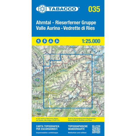 035 AHRNTAL, RIESERFERNER GRUPPE / VALLE AURINA, VEDRETTE DI RIES