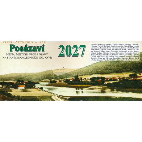 POSÁZAVÍ 2027 - STOLNÍ KALENDÁŘ